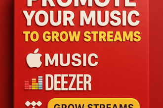 promote your music to grow streams on apple, deezer, and tidal