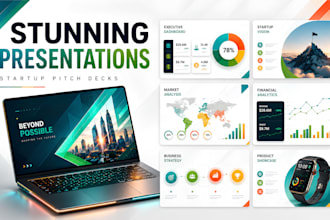 design stunning powerpoint presentations and startup pitch decks