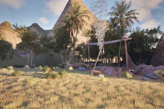 3d game level 3d game environment 3d game map for blender and unity