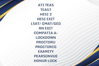 guide in ati teas, hesi, gmat, examplify, lockdown,