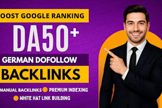 build HQ german SEO contextual backlinks on de websites