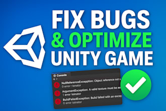 fix bugs or optimize your unity game