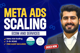manage meta ads scaling and roas optimization and shopify ecommerce growth