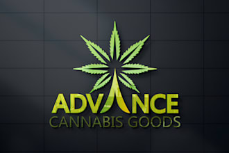 create creative marijuana, cbd, cannabis, and vape logo design