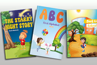 design a magical kids book cover