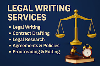 draft, edit, and review legal contracts, and agreements