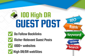 publish niche relevant guest posts with high quality backlinks