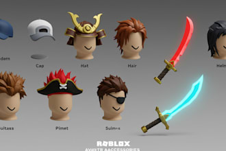 create roblox ugc and model,game art, accessories