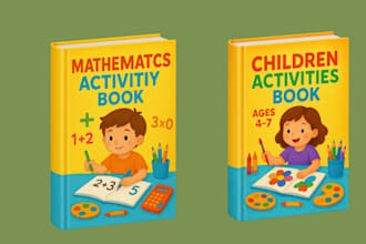 design children activity book, kids activity book coloring book, activity book