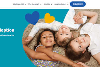 design wordpress adoption agency website family planning pregnancy care website