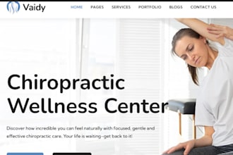 wix acupuncture clinic website pain management healthy spa homeopath website