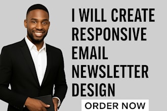 design a email newsletter in klaviyo or mailchimp and design email newsletter