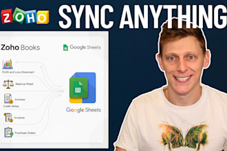 sync zoho books data to google sheets including financial statements