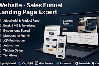 go high level membership, kajabi expert squarespace redesign and clickfunnels