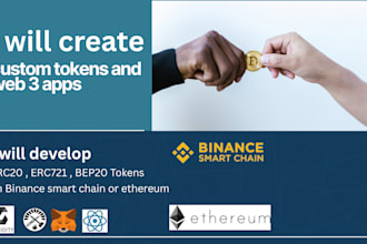 create erc20,erc721,erc1155 smart contracts ethereum,polygon,bnb