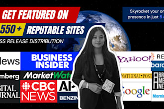 write and distribute press release on 550 premium news outlets