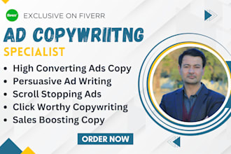 do persuasive ad copywriting for your products, services, or business
