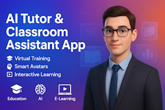 build ai powered virtual educational training avatar classroom assistant web app
