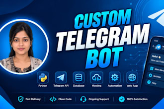 build advanced telegram bots with custom features