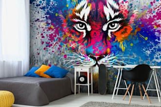 design modern and stylish mural wallpaper for your home or office