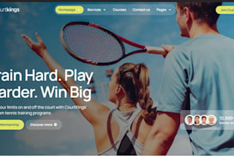 design sport club website, sport news website, sport club website