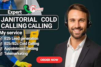 provide janitorial cold calling appointment setting services