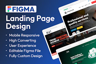 design a landing page or website in figma