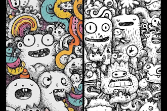 design doodle and doodle art for any purpose