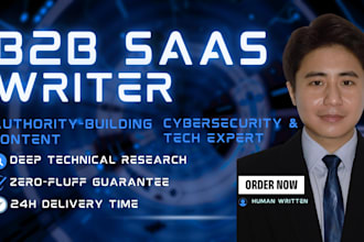 write expert cybersecurity, white papers, and technical SEO blogs