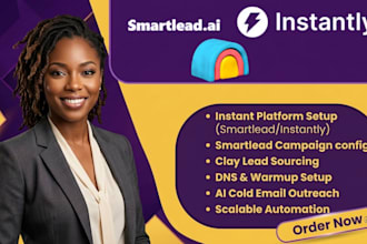 setup smartlead instantly ai clay cold email outreach lead generation automation
