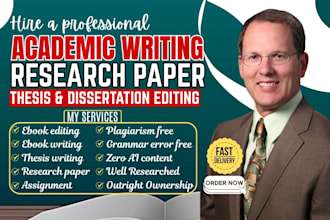 proofread, edit, format, ghostwrite your academic book, dissertation, thesis