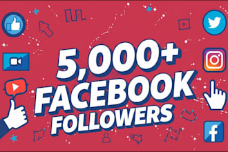 gain 5000 facebook followers, fast organic