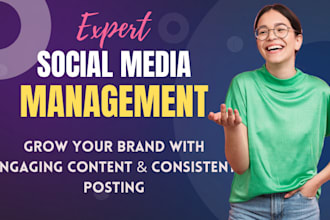 manage your social media with engaging content and growth strategies
