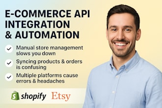 integrate ecommerce api ebay api etsy api shopify api integration and automation