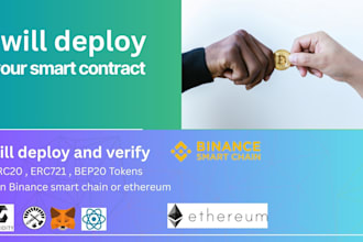 create and deploy your smart contracts on ethereum,bnb,pol
