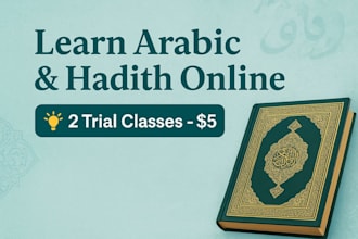 teach arabic language and hadith with proper understanding