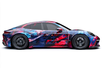 make branding vehicle wrap, car wrap, van wrap