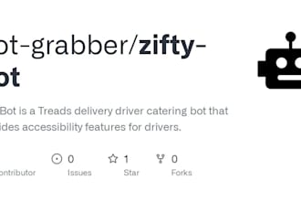 develop zifty bot, uber bot, grabber bot, and lyft bot