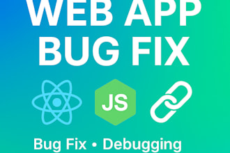 fix bugs and errors in your react, node, or web app
