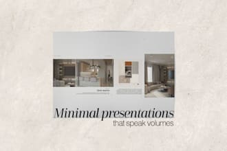 design clean and elegant architectural presentations