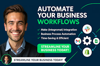 streamline, automate your business workflows with makecom, integromat