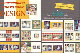 create professional and creative photo book design album memory book design