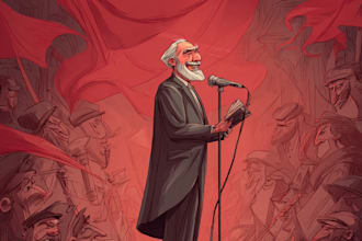 create you political funny cartoon portrait