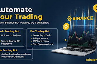 develop a binance trading bot with custom strategies