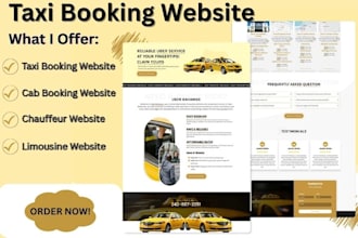 develop a taxi boking, chauffeur, limousine, cab booking website