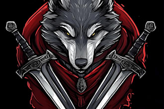 do medieval fantasy game, rpg, mmo game logo