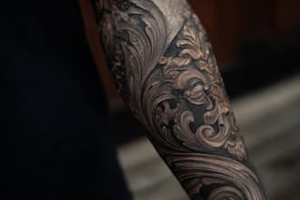create your custom tribal polynesian tattoo sleeve