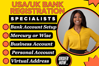 set up UK bank account, wise, mercury, business and personal accounts