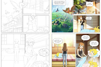 creating cartoon books or comic books
