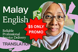 translate english to malay or malay to english bilingual